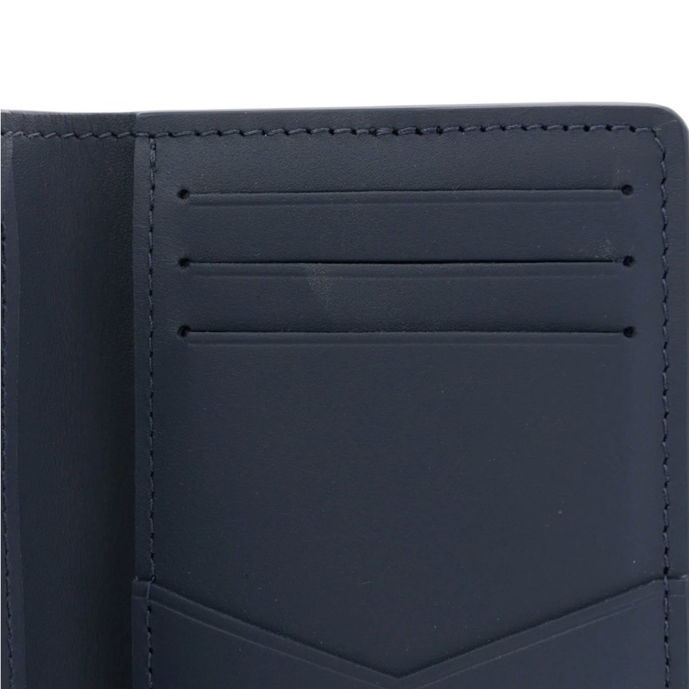 Louis Vuitton Navy & Light Blue Monogram wallet card money business Holder - Picture 7 of 7
